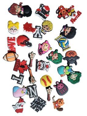 32 Croc Charms - Sailor Moon, Hockey Mom, Sports, Squishmallow